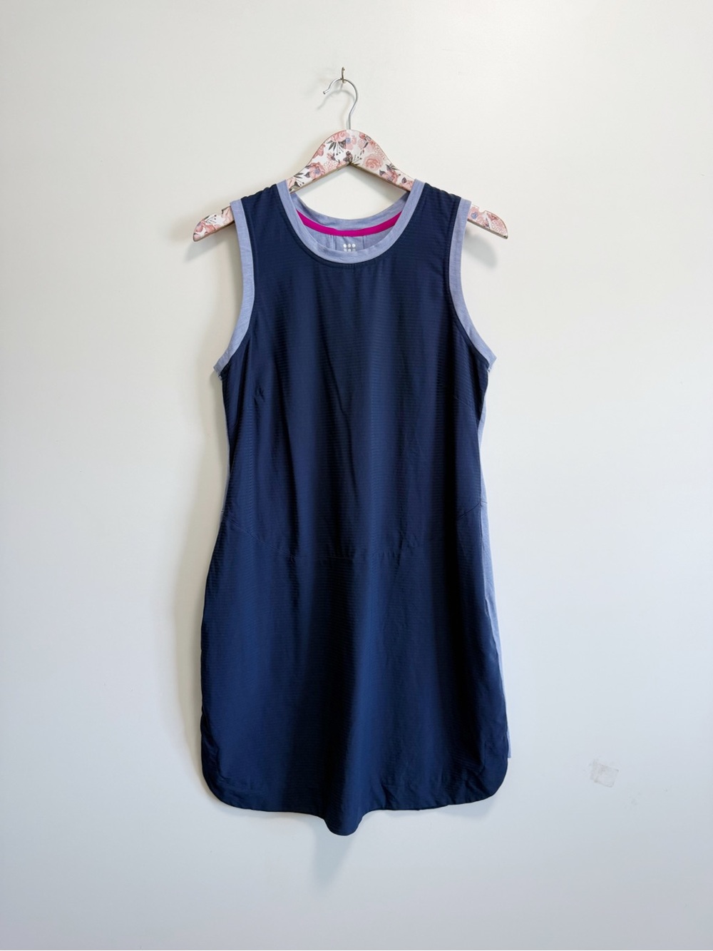 TITLE NINE Speed Racer Athletic Shift Tank Dress Blue Purple L Large